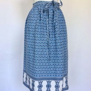 Vintage hippie boho wrap skirt in Indian print